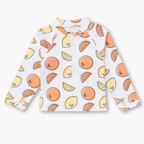 Monica + Andy Fruit Print Baby Rash guard Top NWOT - Picture 1 of 7